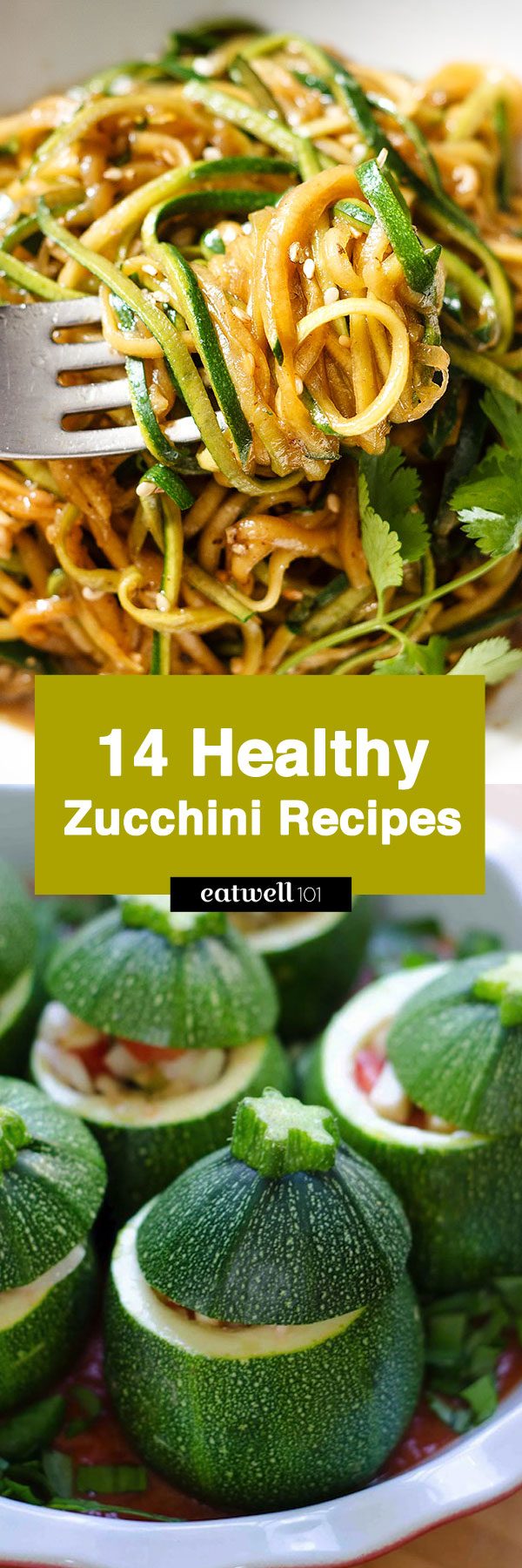 Zucchini Recipes: 14 Easy Healthy Zucchini Recipes for Lunch or Dinner - #zucchini #recipes #eatwell101 - These zucchini recipes are full of nutrients and flavor!