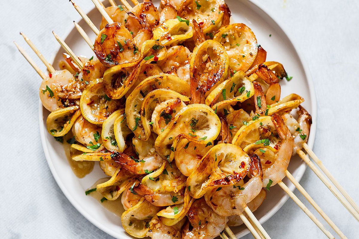 Easy Grilled Shrimp with Honey Garlic Marinade