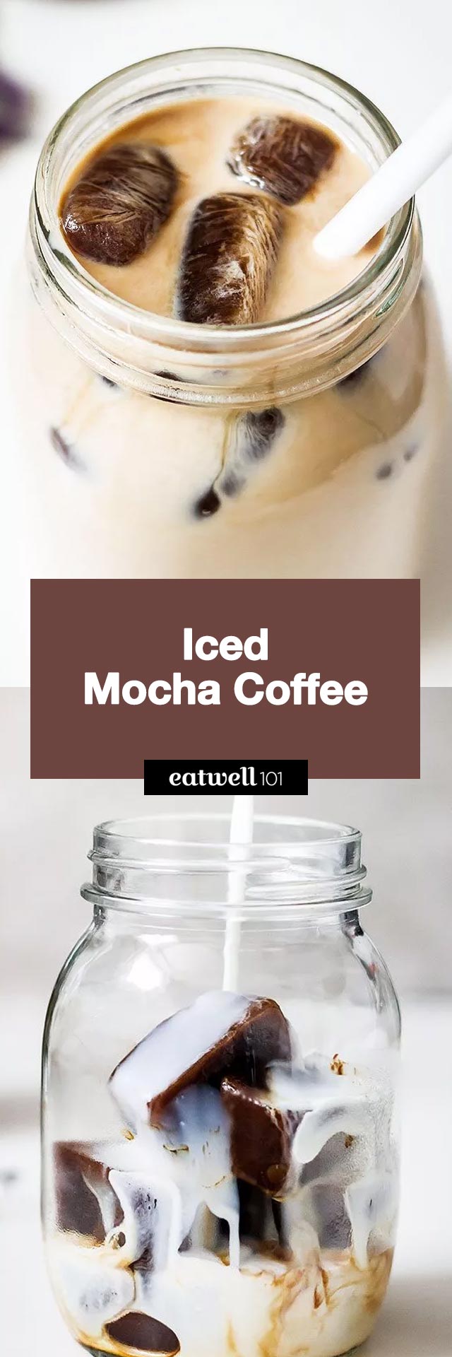 Iced Mocha Coffee - #icedcoffee #recipe #eatwell101 - This iced mocha coffee is so simple to make, and no barista experience required!