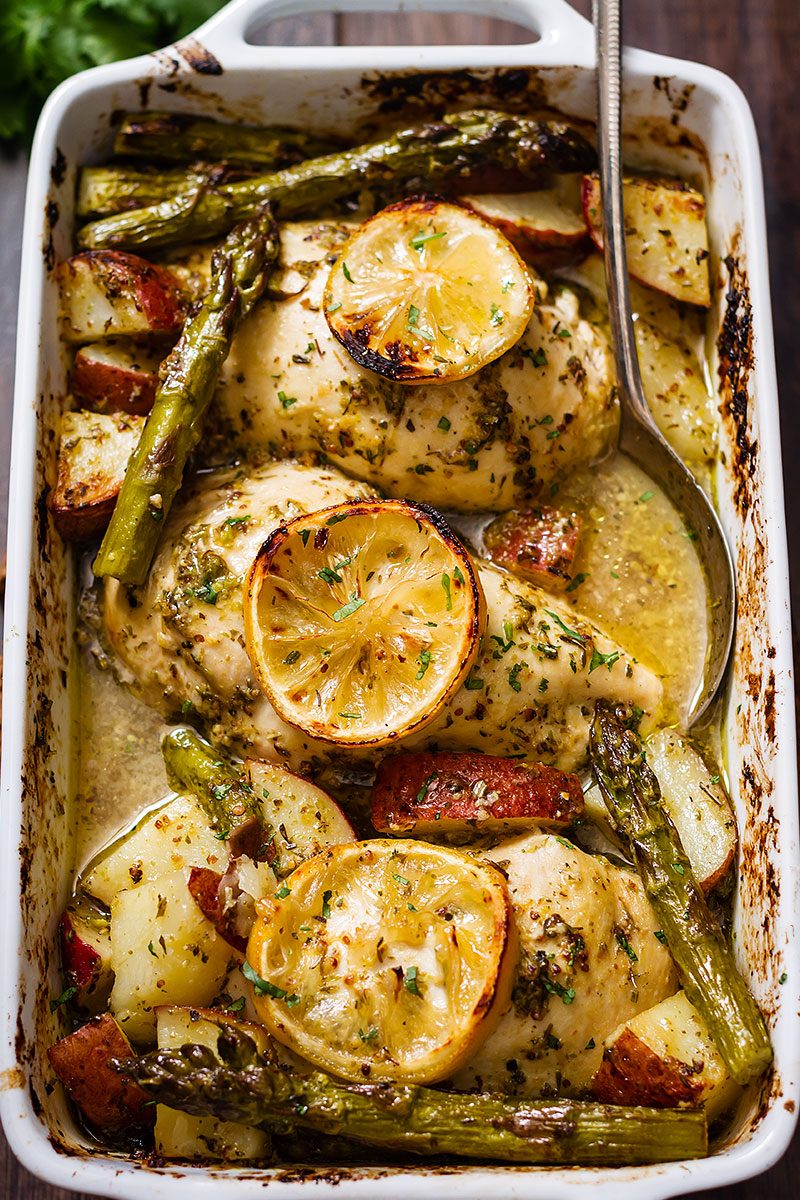 Baked Chicken Breasts with Lemon & Veggies — Eatwell101