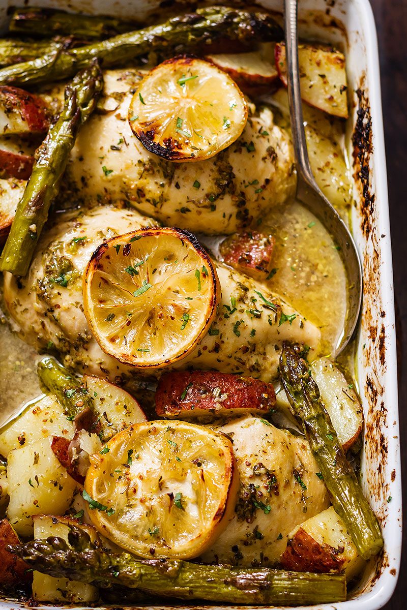 Baked Chicken Breasts with Lemon & Veggies — Eatwell101