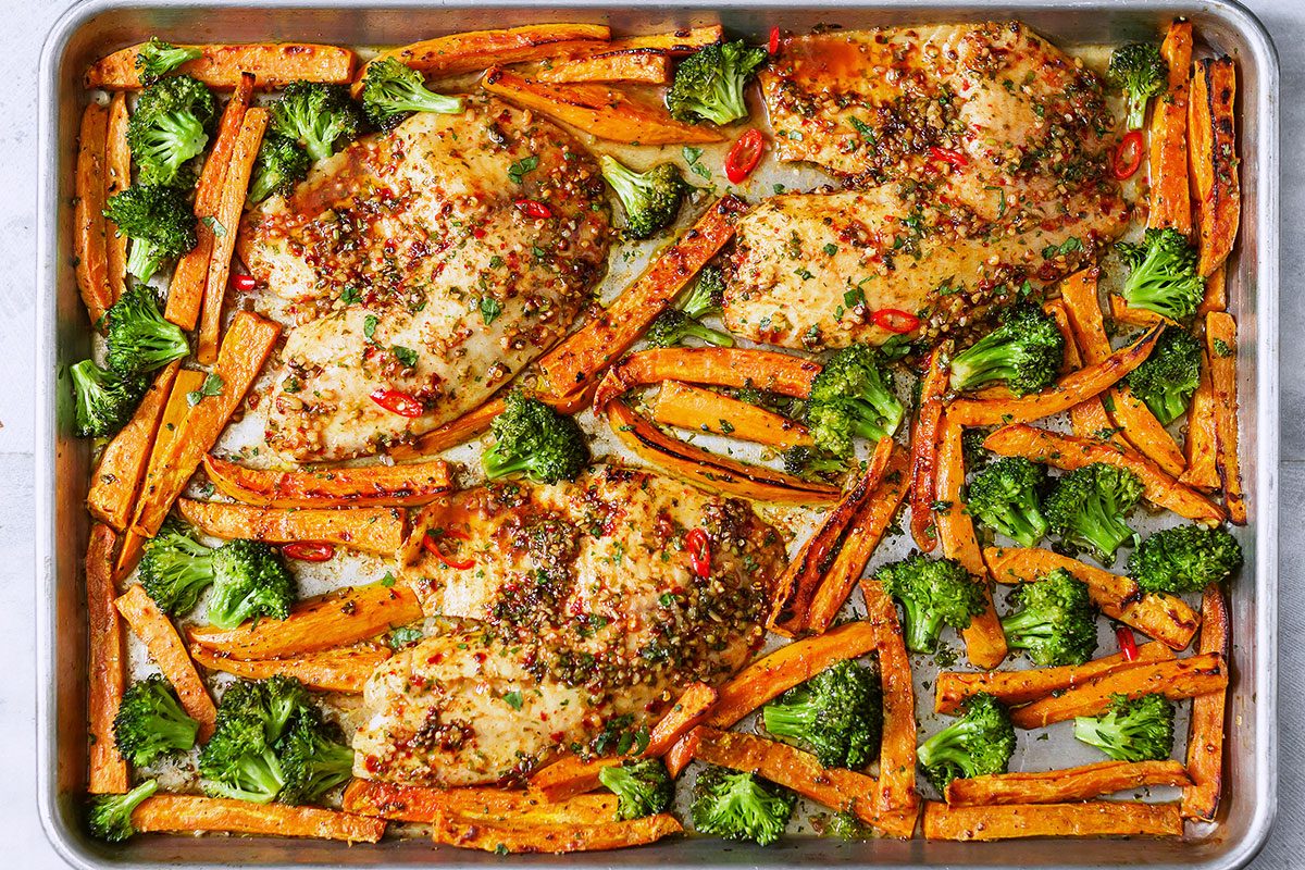 Sheet-Pan Chili-Lime Tilapia with Veggies