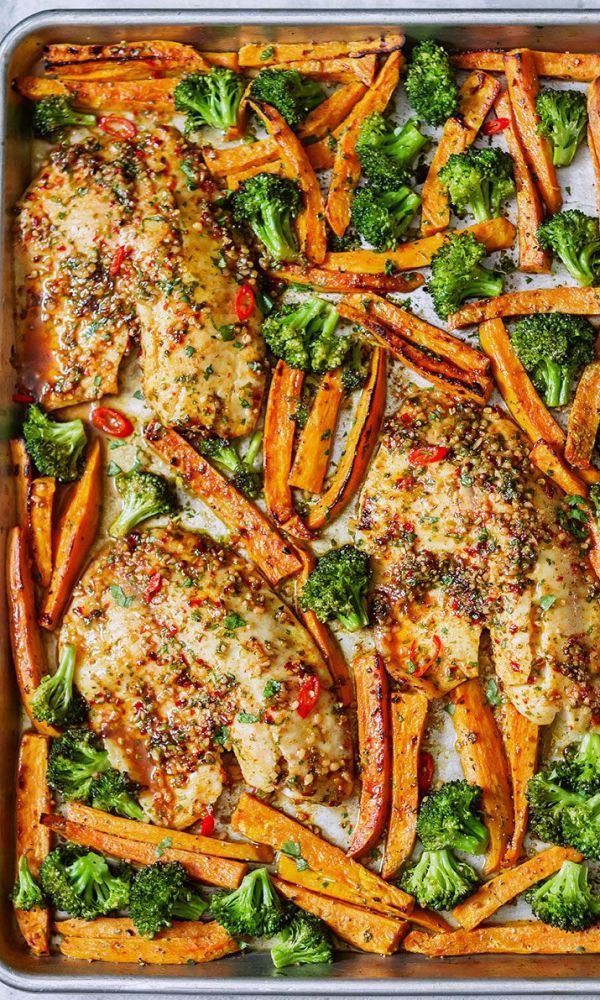 Sheet-Pan Chili-Lime Tilapia with Veggies