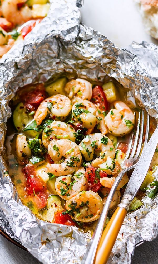 Baked Shrimp in Foil Packets