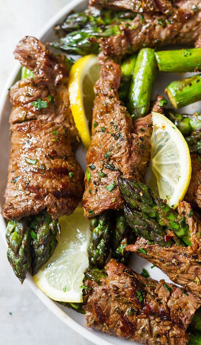 Grilled Asparagus & Steak Fajita Roll-Ups