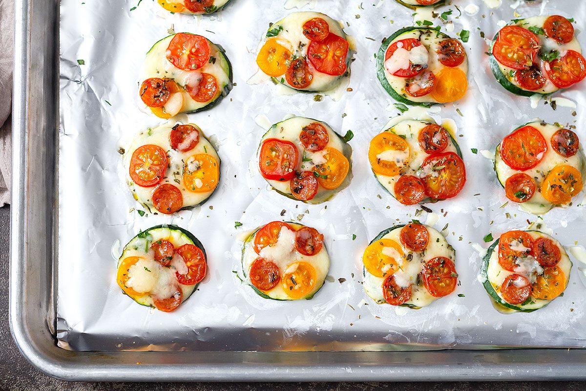 Mini Zucchini Pizzas