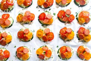 Mini Zucchini Pizzas