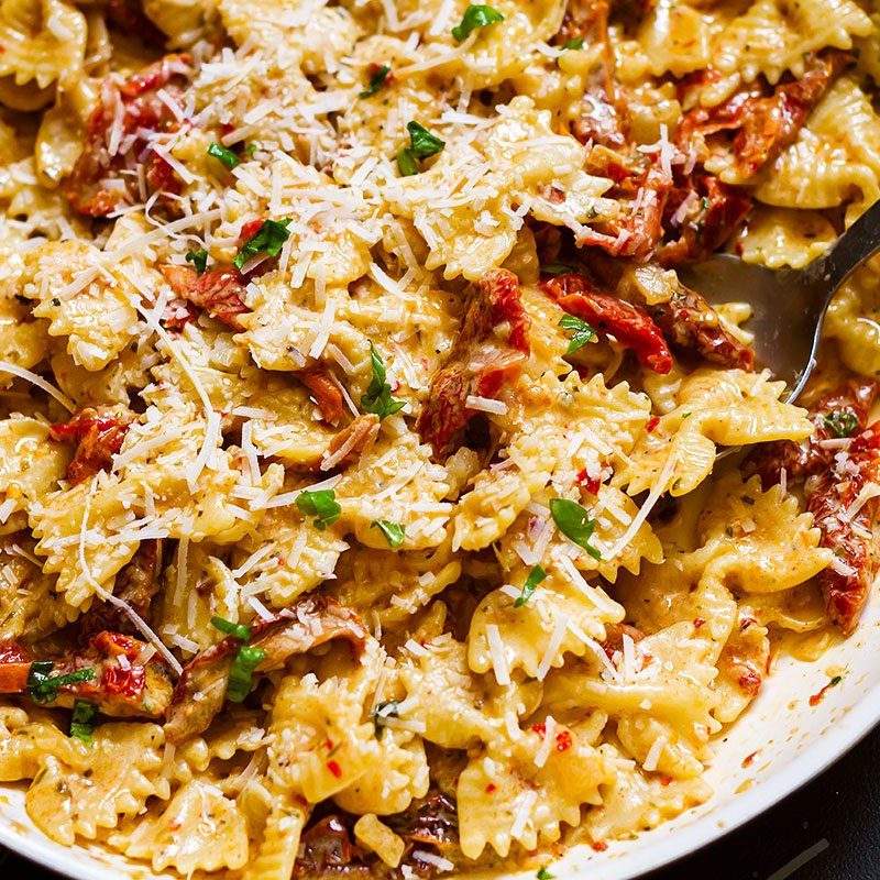 Creamy Sun Dried Tomato Pasta Recipe Creamy Pasta Recipe Eatwell101