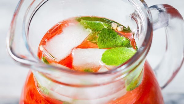 Watermelon White Sangria - #recipe by #eatwell101 - https://www.eatwell101.com/white-sangria-recipe