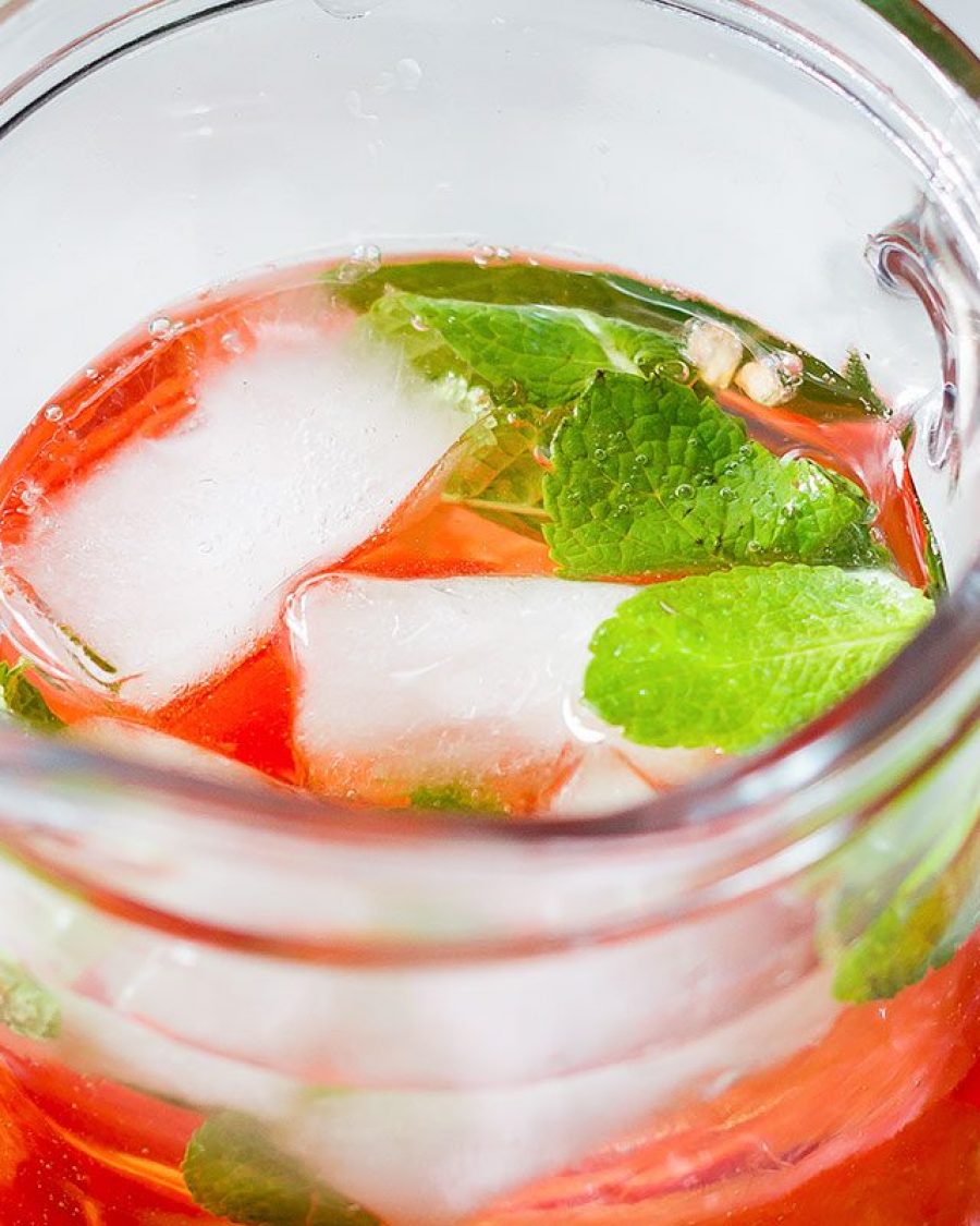 Watermelon White Sangria - #recipe by #eatwell101 - https://www.eatwell101.com/white-sangria-recipe