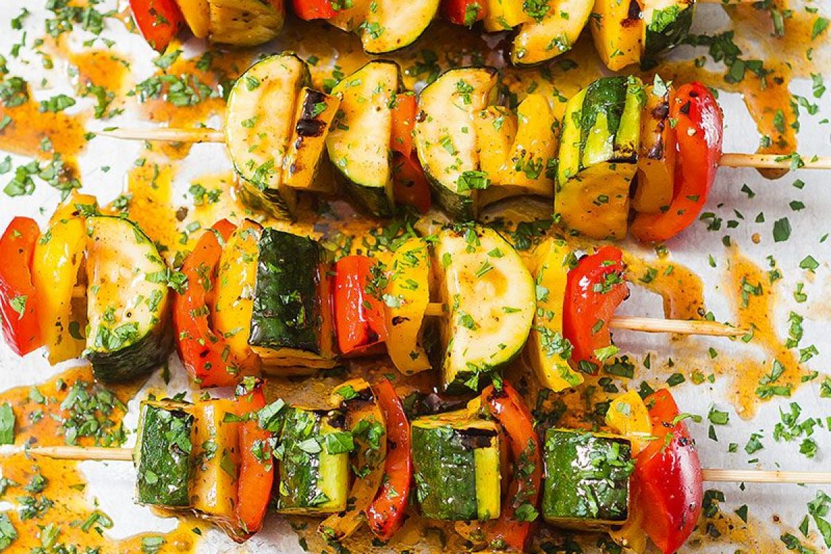 Grilled Zucchini with BBQ Sauce