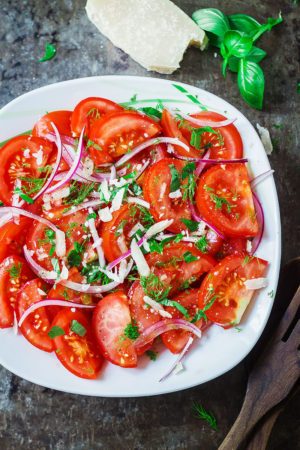 Fresh Herbs and Tomato Salad