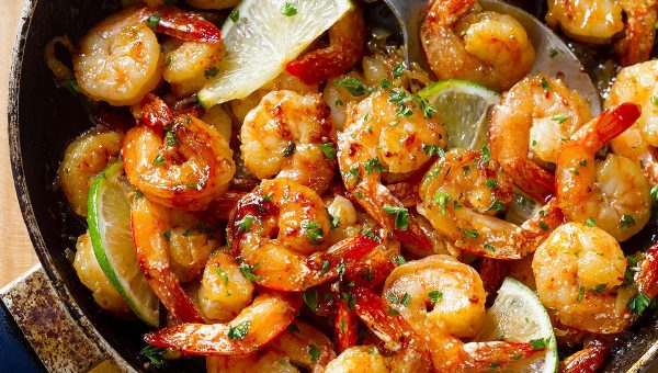 Garlic Lime Shrimp - #recipe by #eatwell101 - https://www.eatwell101.com/garlic-honey-lime-shrimp-recipe