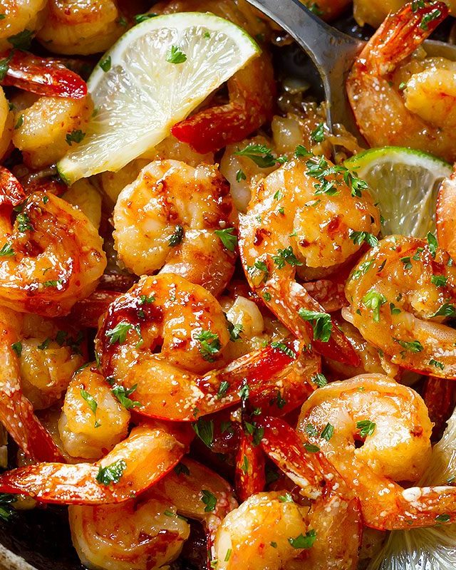 Garlic Lime Shrimp - #recipe by #eatwell101 - https://www.eatwell101.com/garlic-honey-lime-shrimp-recipe