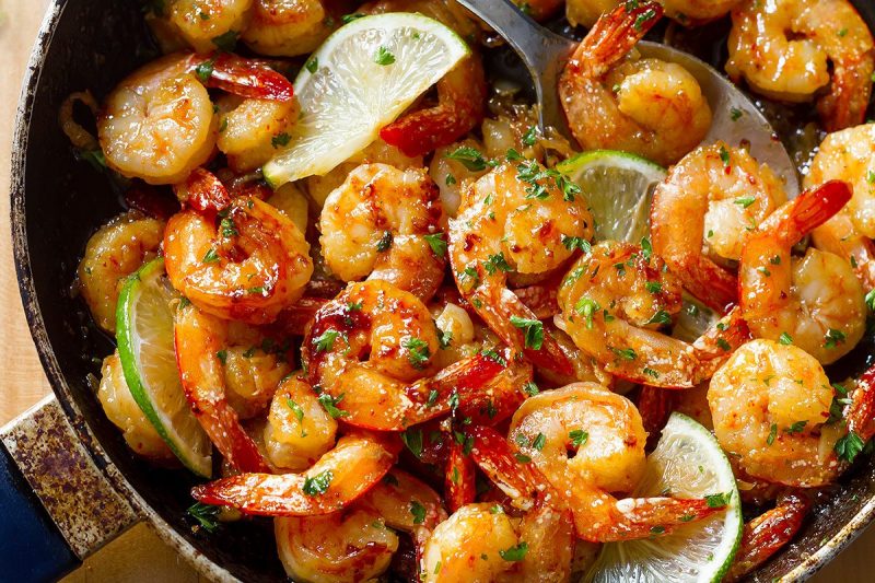 Garlic Lime Shrimp - #recipe by #eatwell101 - https://www.eatwell101.com/garlic-honey-lime-shrimp-recipe