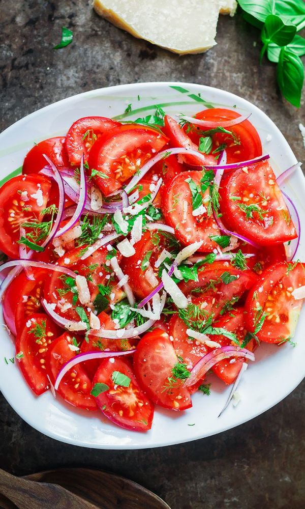 Fresh Herbs and Tomato Salad