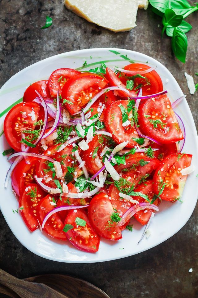 Fresh Herbs and Tomato Salad