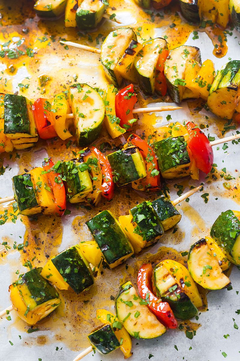 Grilled Zucchini Skewers Recipe