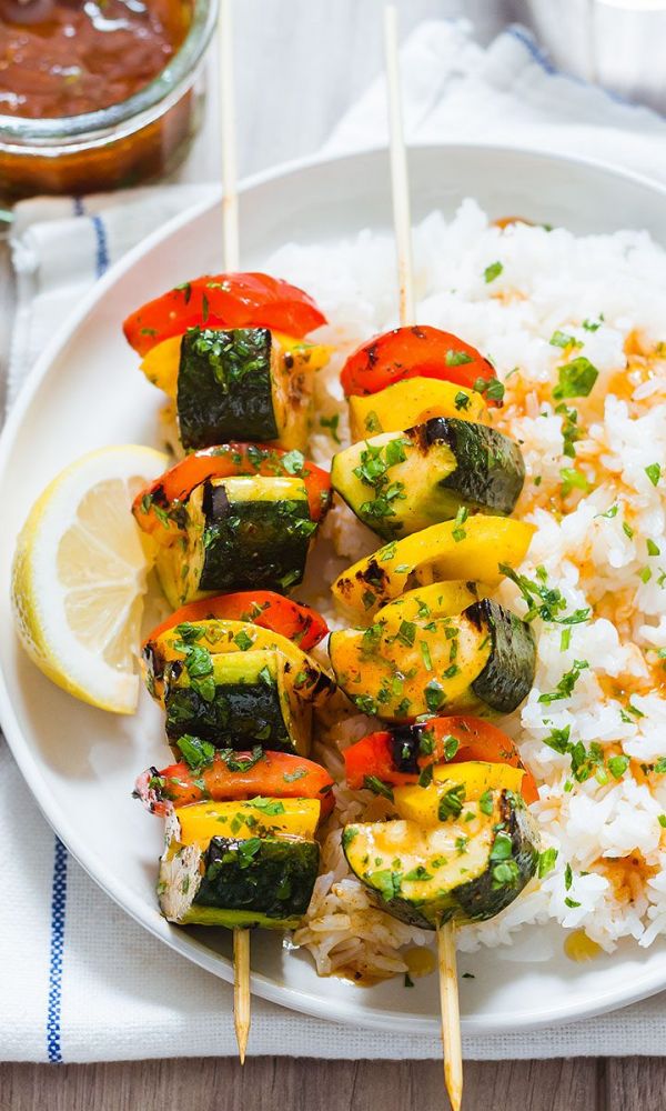 Grilled Zucchini with BBQ Sauce