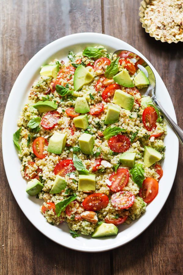 Avocado Quinoa Salad - #recipe by #eatwell101 - https://www.eatwell101.com/quinoa-and-avocado-salad-recipe