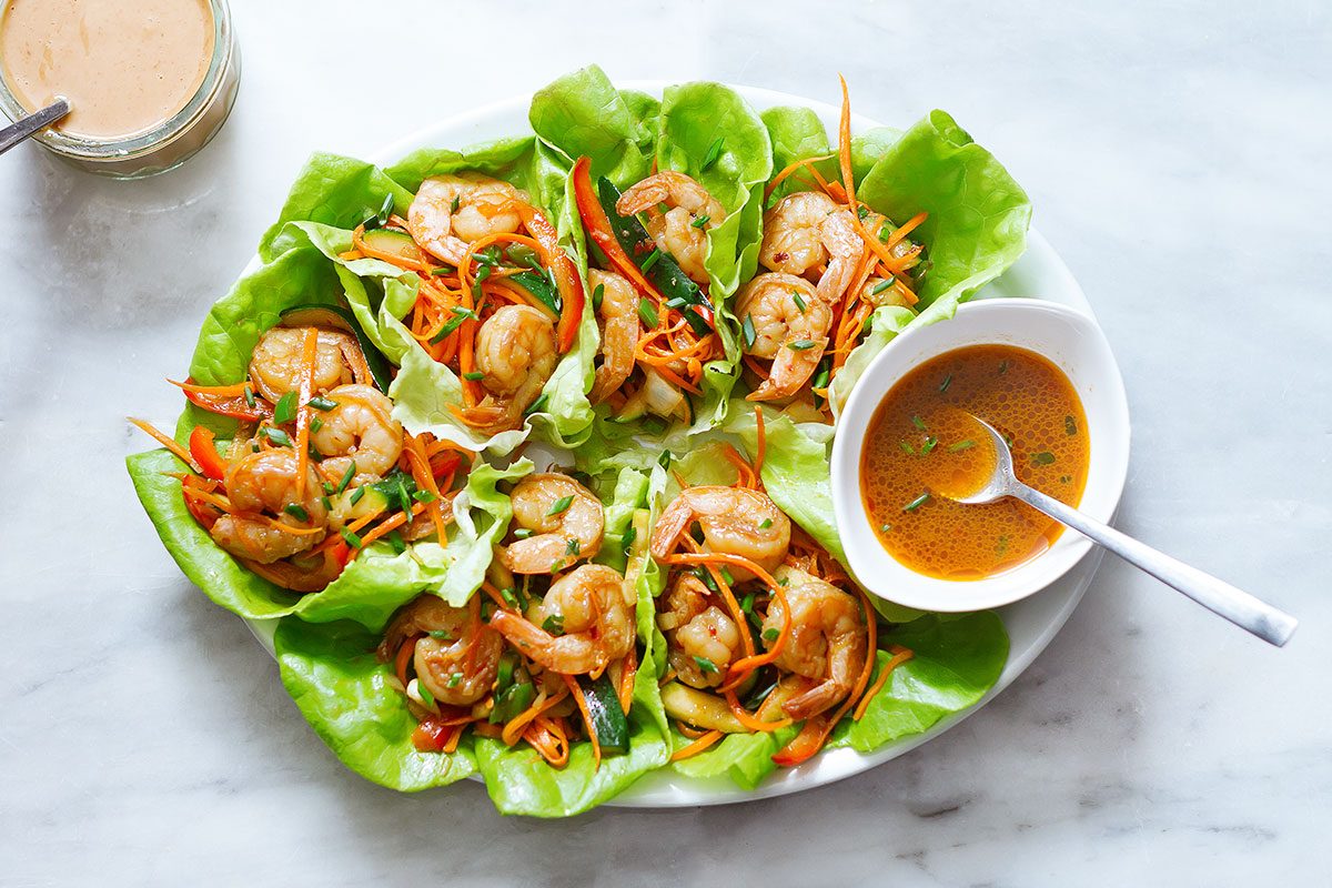 Shrimp Lettuce Wraps Recipe — Eatwell101