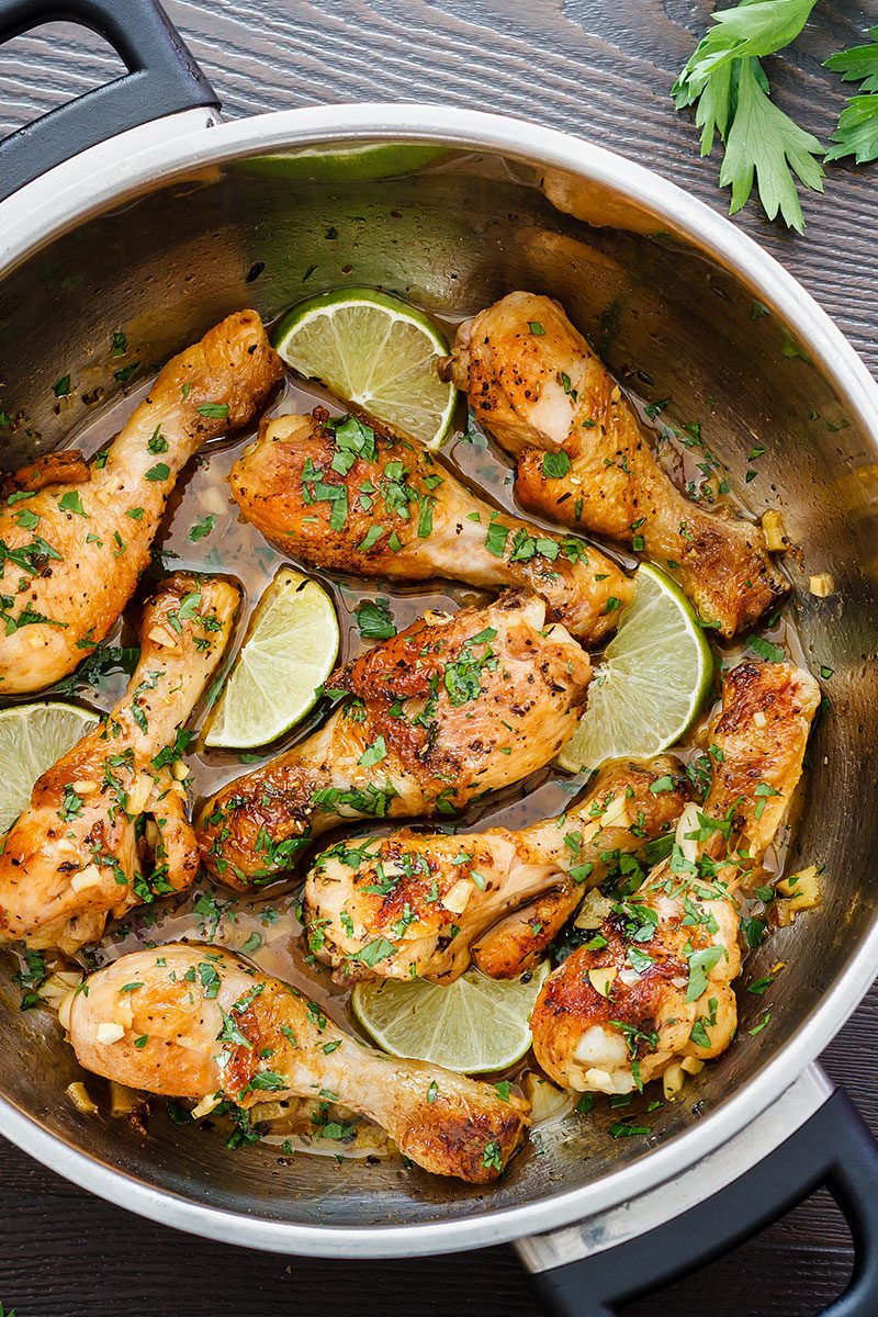 Braised Lime Chicken — A hearty and deliciously nutritious dinner that's ready in 30 minutes.