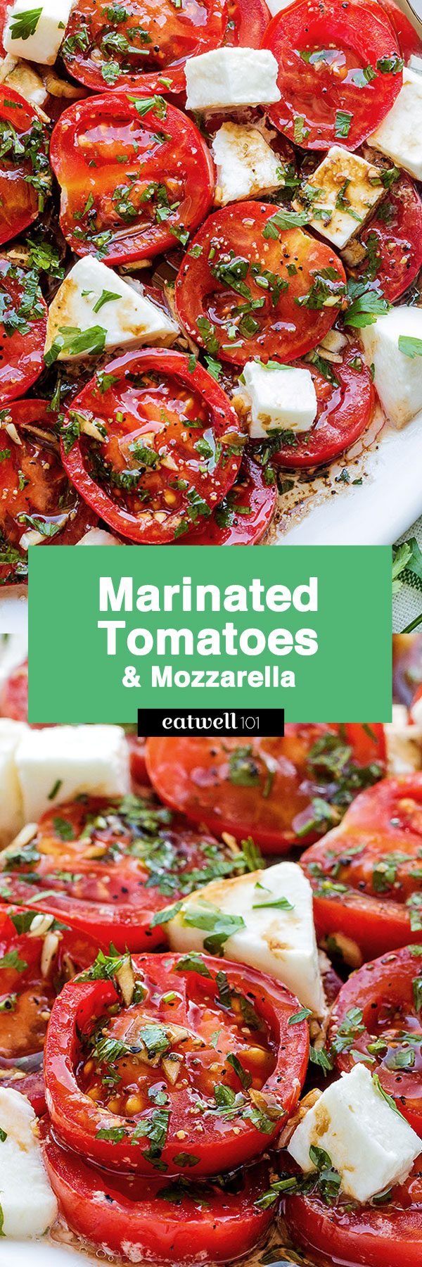 Marinated Tomatoes recipe – #tomato #recipe #eatwell101  - A perfect hors d’oeuvre full of fresh summer flavors!