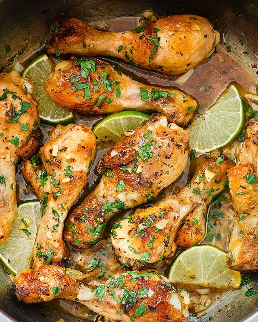 Quick Braised Lime Chicken - #recipe by #eatwell101 - https://www.eatwell101.com/braised-lime-chicken-recipe