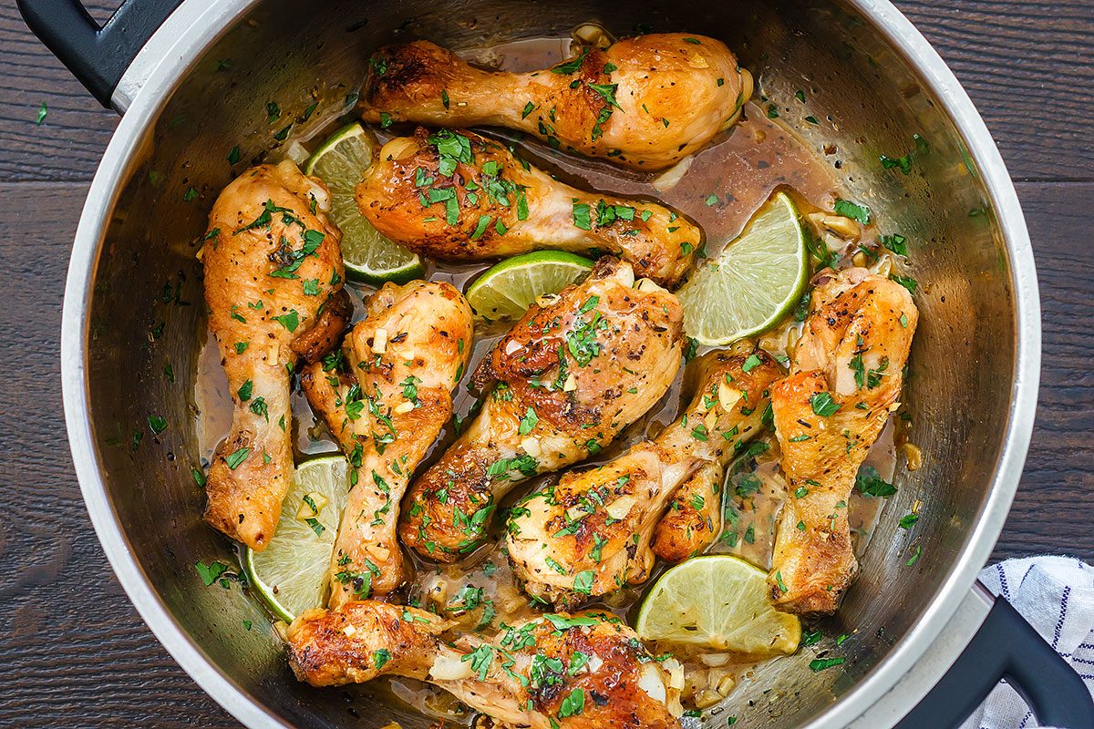 Quick Braised Lime Chicken