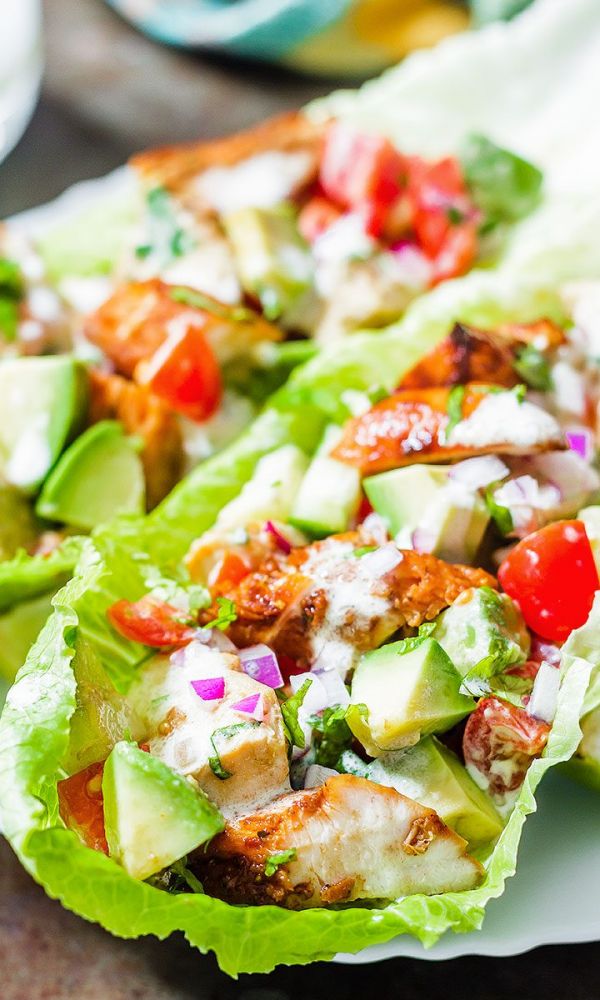 Chipotle Chicken Lettuce Wraps