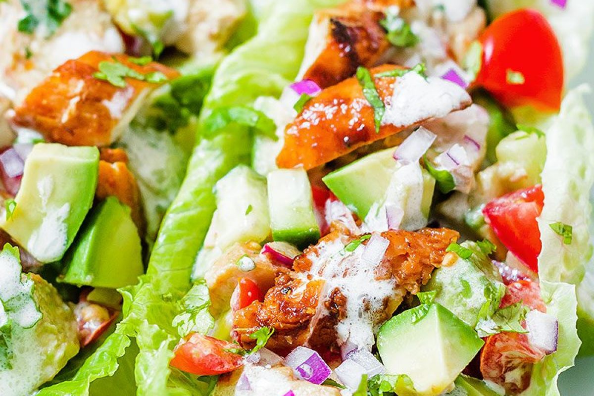 Chipotle Chicken Lettuce Wraps