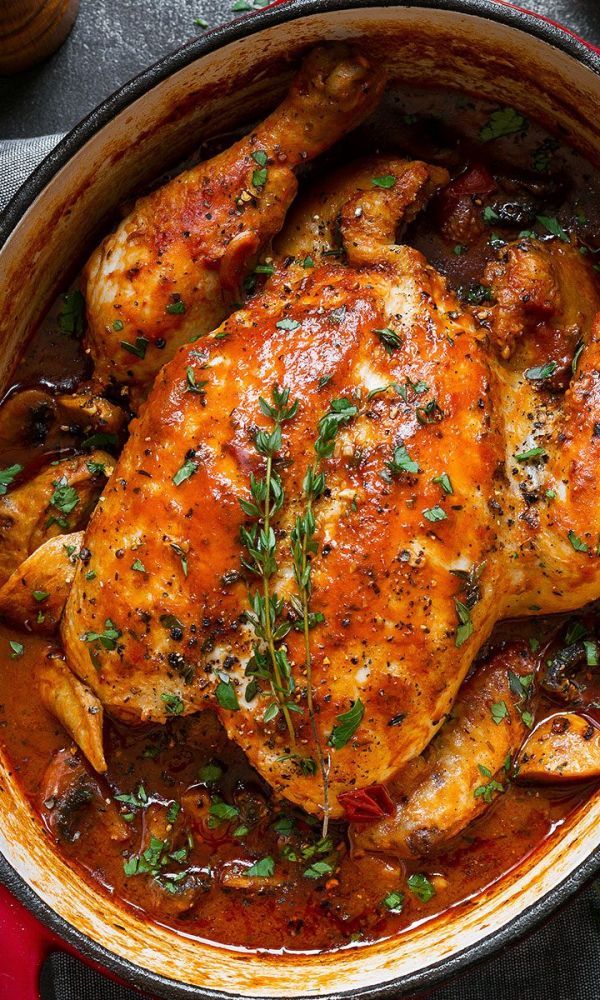 Easy Chicken Cacciatore