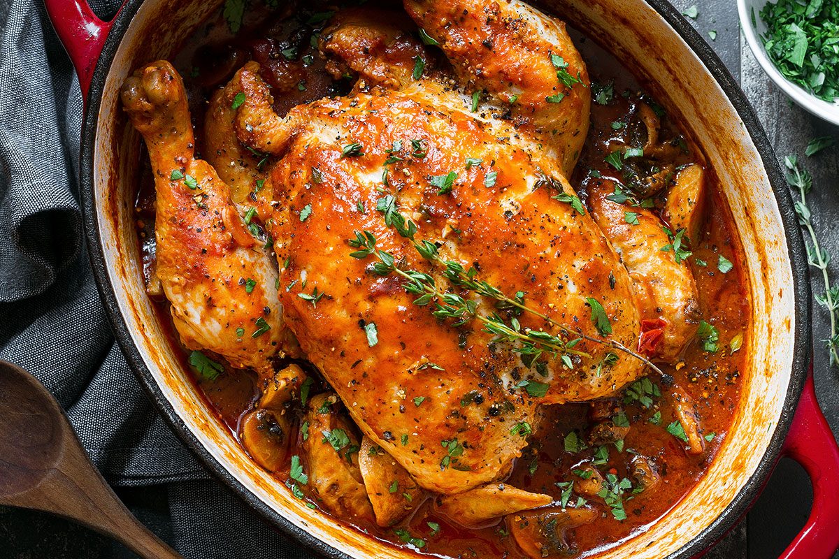 Easy Chicken Cacciatore