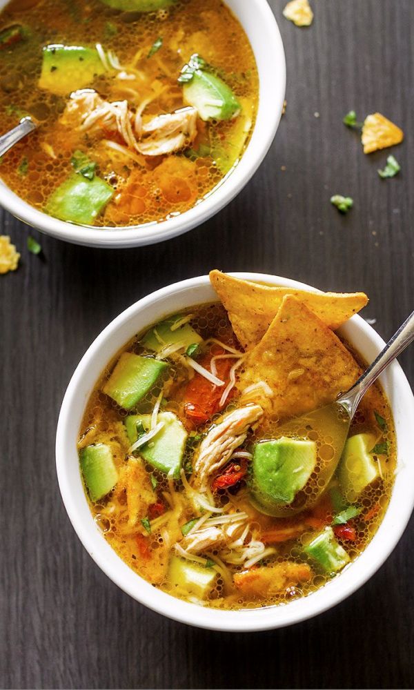 Sun-Dried Tomato Chicken Tortilla Soup