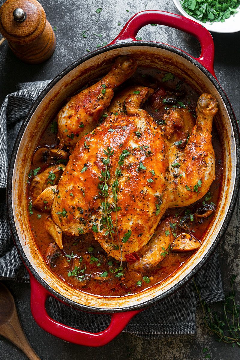Easy chicken cacciatore - An easy, nourishing and delicious recipe with fantastic Italian flavors.