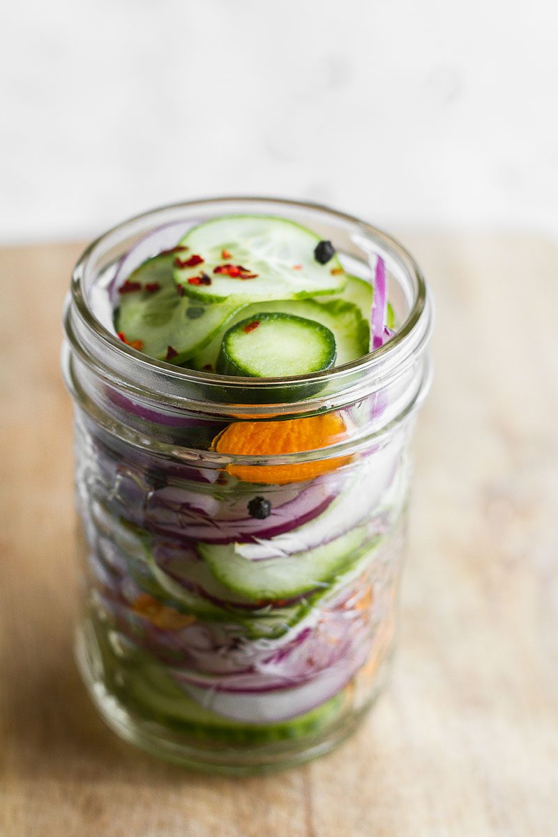Spicy Sweet Pickled Cucumber Recipe — Eatwell101