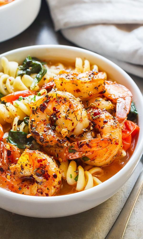 Instant Pot Pasta Soup with Shrimp