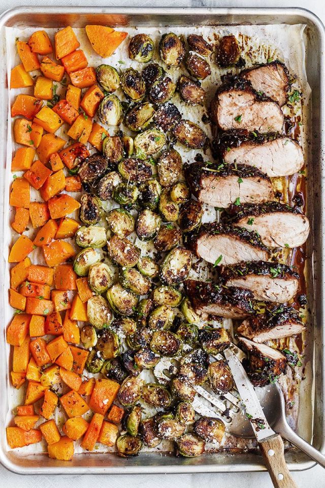 Baked Pork Tenderloin with Fall Veggies