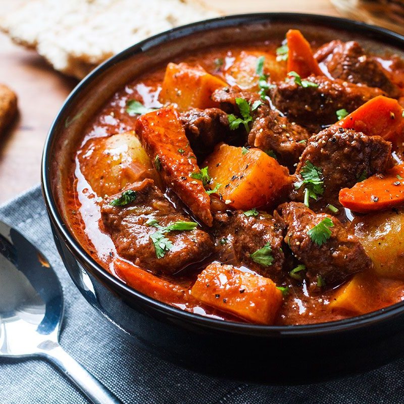 Slow Cooker Beef Stew Recipe with Butternut, Carrot and Potatoes ...