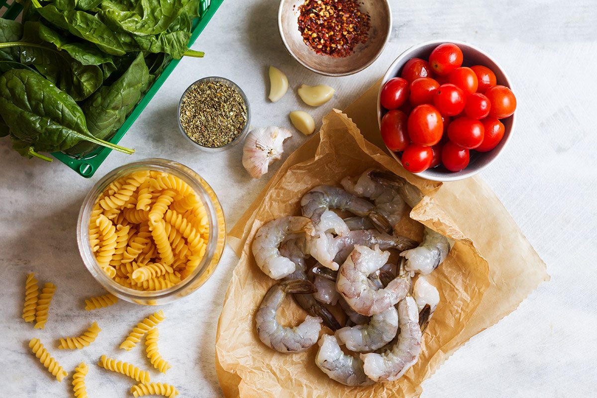 Instant Pot Shrimp and Pasta Soup — Light, packed with flavor, this heartwarming pasta soup is a perfect healthy and warming meal!