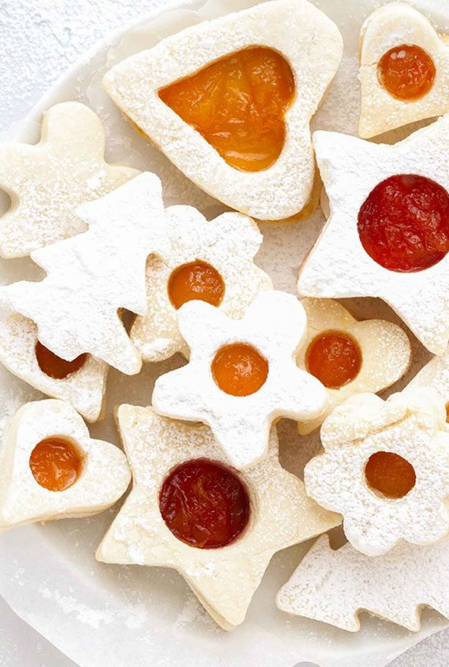 Raspberry and Peach Sugar Cookies - #recipe by #eatwell101 - https://www.eatwell101.com/easy-sugar-cookies-recipe