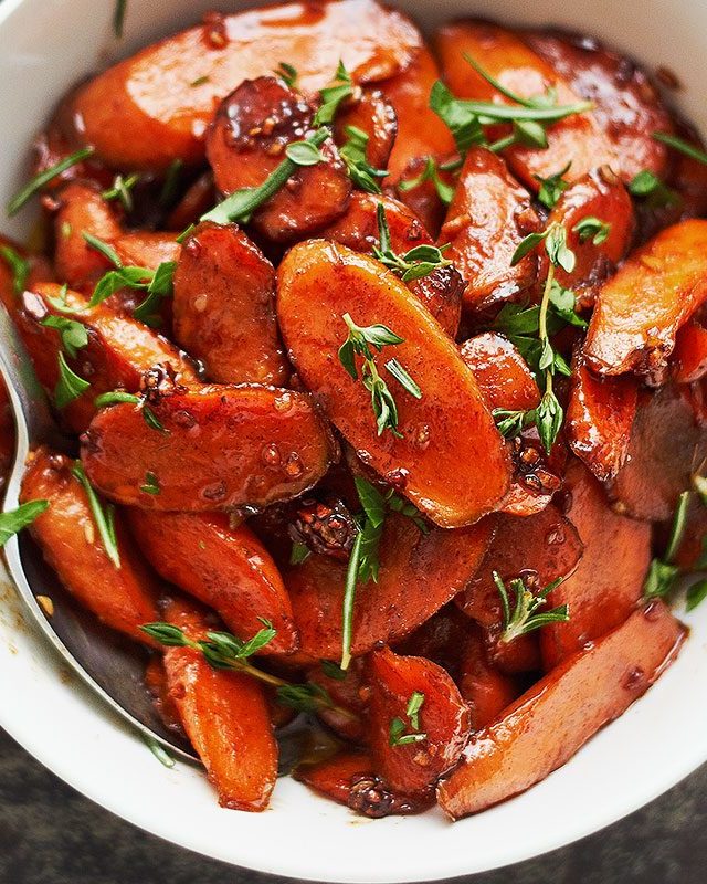 Cinnamon-Honey Glazed Carrots - #recipe by #eatwell101 - https://www.eatwell101.com/honey-glazed-carrots-recipe