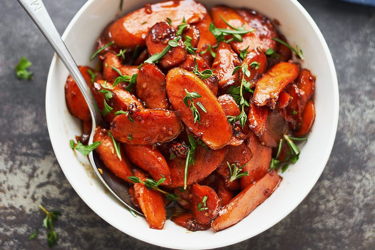 Cinnamon-Honey Glazed Carrots