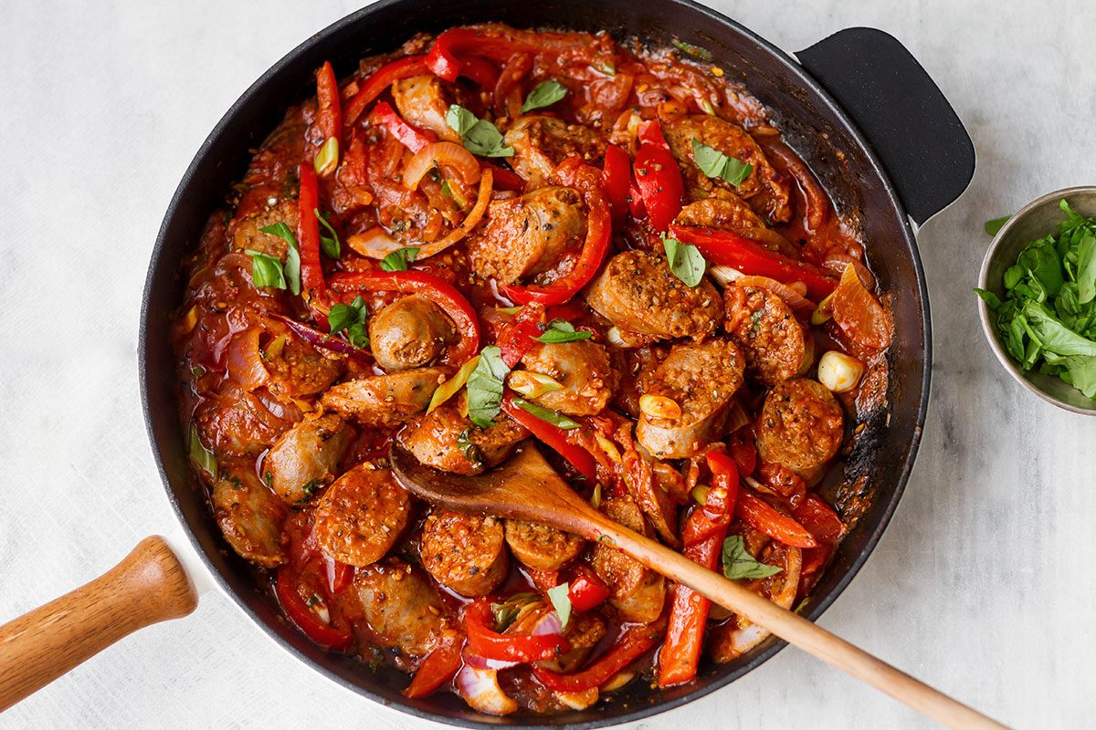 Sausage Pasta Skillet — A quick and easy skillet meal with incredible flavor, perfect for weeknight dinners with family.