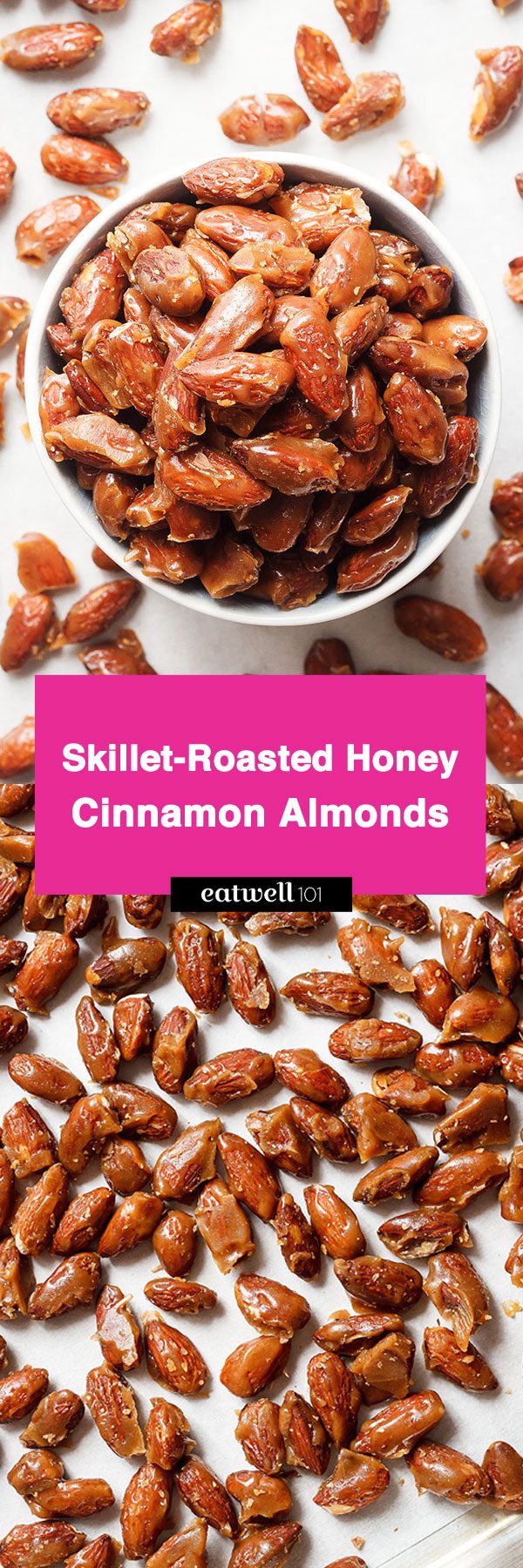 Honey Roasted Almonds with Cinnamon — A quick and easy recipe for an addicting snack for any occasion!