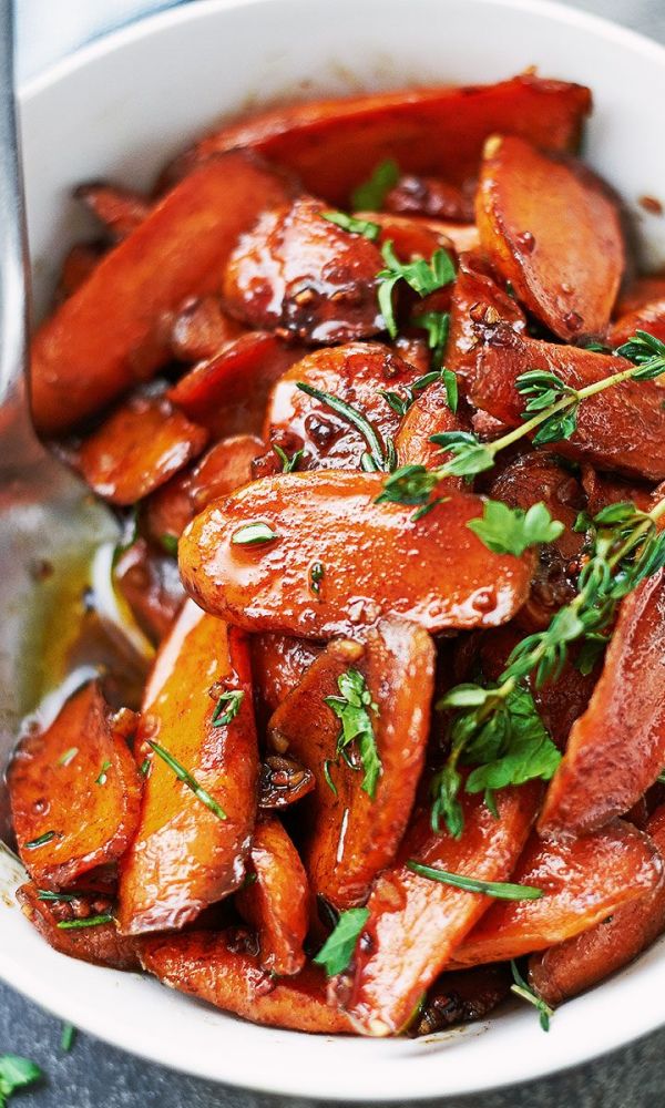 Cinnamon-Honey Glazed Carrots