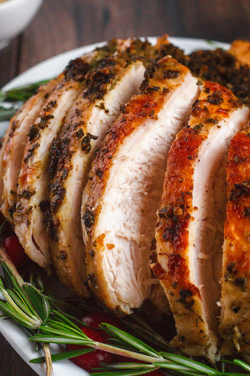 Instant Pot Turkey Breast Recipe with GarlicHerb Butter