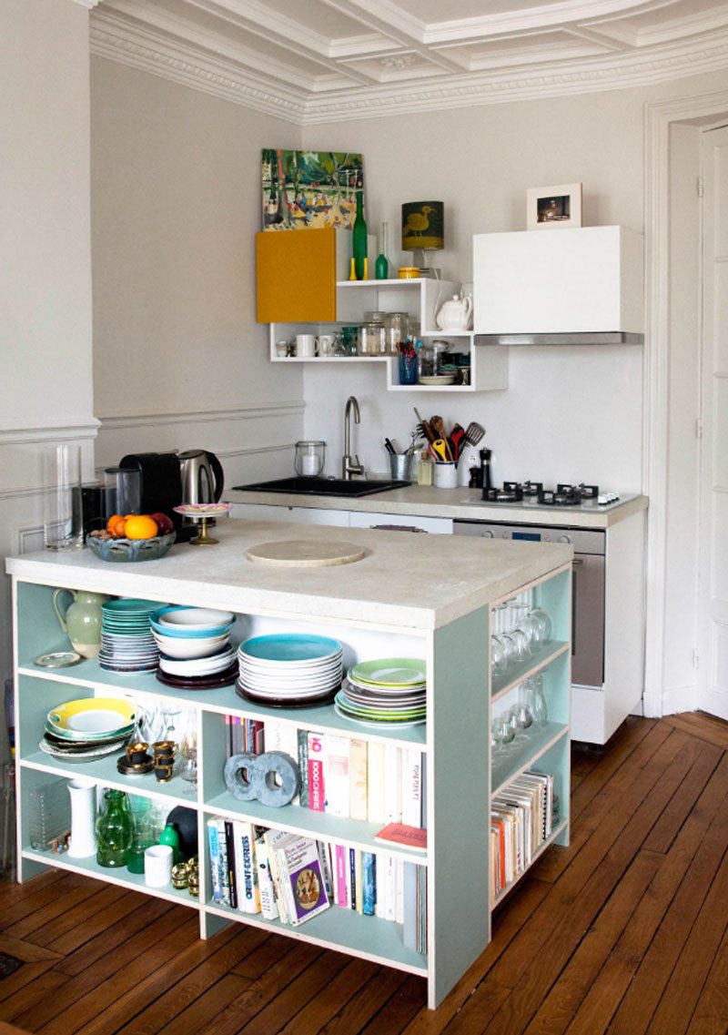 Multi-compartimented kitchen island