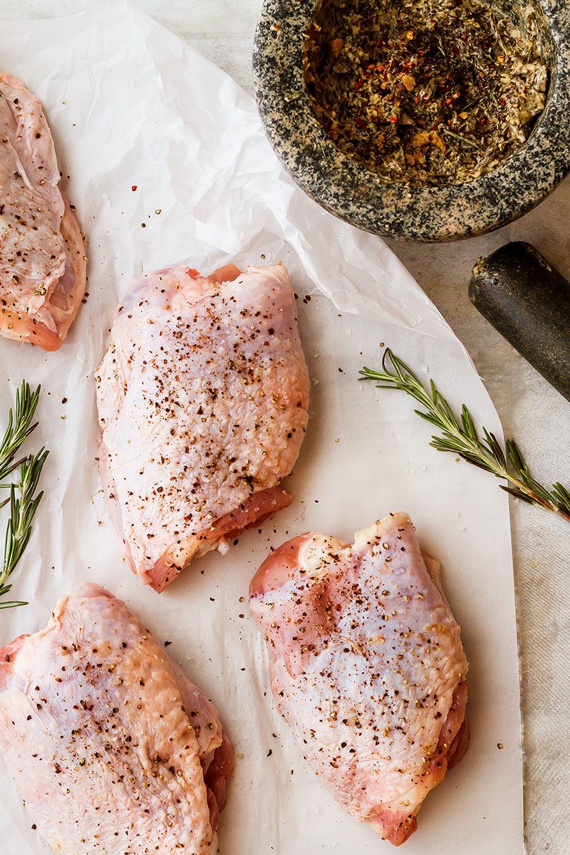 Easy Roasted Turkey Thighs with Garlic Herb Butter — Eatwell101