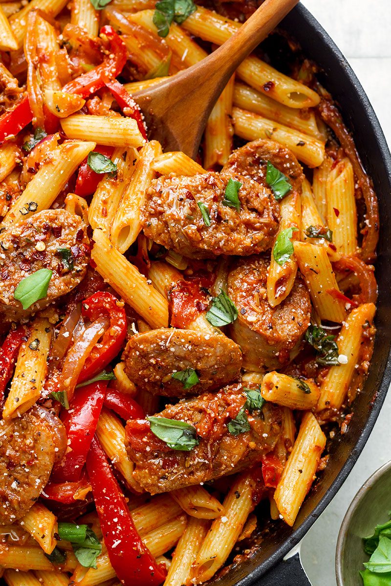 Sausage Pasta Skillet — A quick and easy skillet meal with incredible flavor, perfect for weeknight dinners with family.